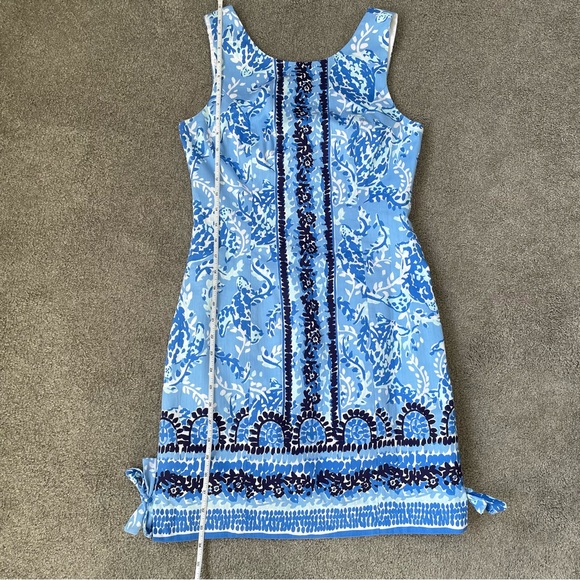 Lilly Pulitzer Mila Stretch Shift Dress - Size 2 - Turtley Awesome - Like New - Picture 5 of 10